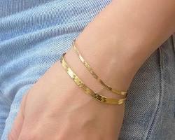 14 karat gold herringbone bracelet Blog