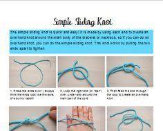 sliding bracelet knot